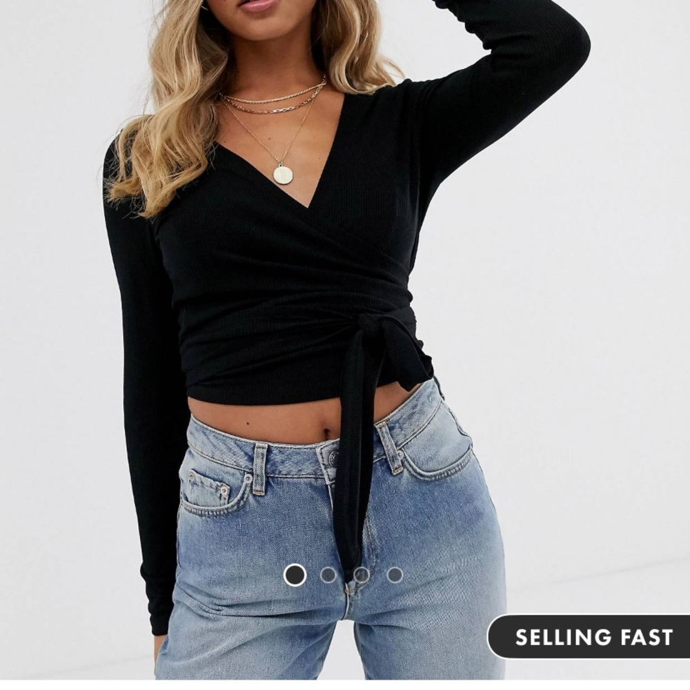ASOS Wrap Crop Top